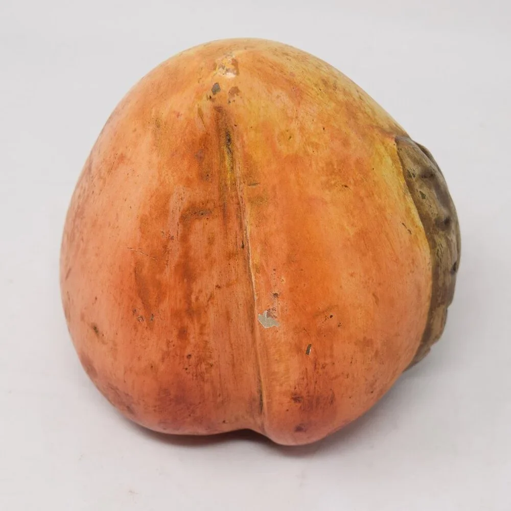 Oversized Peach Statue Fruit Decor Nature Large MCM Cottagecore Farmhouse Granny - Picture 13 of 16